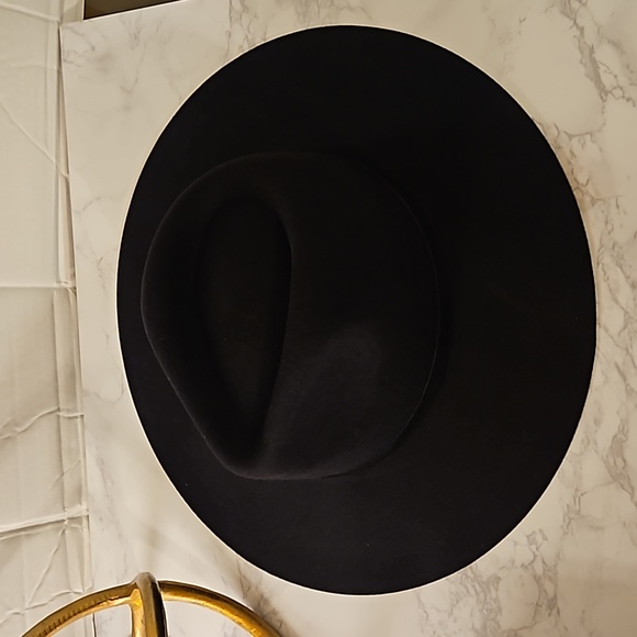 LACK OF COLOR THE GROVE BLACK FEDORA HAT SIZE 57CM (M) - Picture 11 of 15